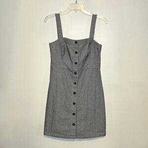 Hollister Monochrome Striped Mini Dress